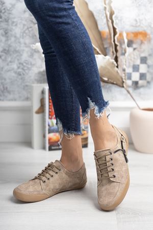 Ortopedik Ped Bağcıklı Vizon Ayakkabı