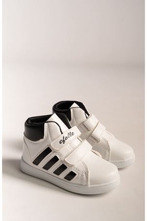 Beyaza Siyah Şeritli Cırtlı Bot