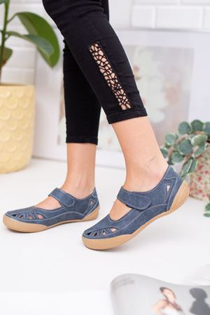 Ortapedik Ped Lacivert Kadın Ayakkabı