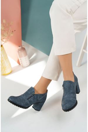 Lacivert Kot Kadın Ayakkabı