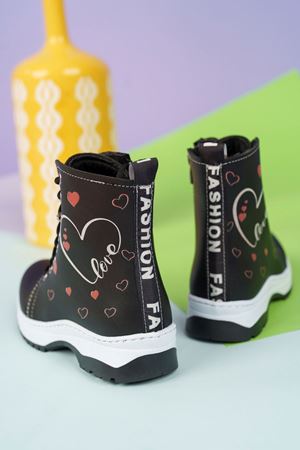 Termo Taban Kalpli Model Siyah Çocuk Bot