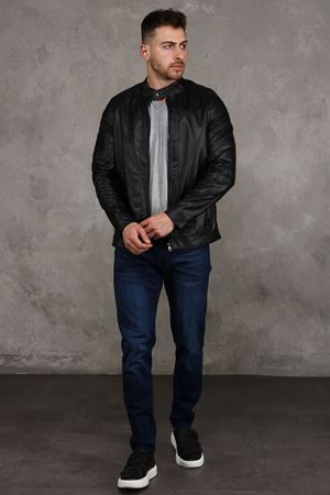 İçi Polar Erkek Deri Mont