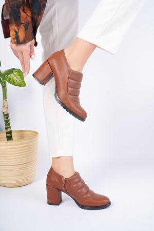 Taba Cilt Kadın Ayakkabı