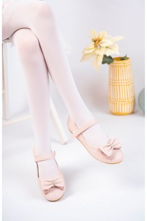 Boğma Fiyonk Pudra Star Kız Çocuk Ayakkabı