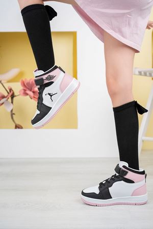 Pudra Garnili Cırtlı Çocuk Spor Ayakkabı