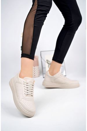 Alçak Taban Mekval Dikişli Vizon Spor Ayakkabı