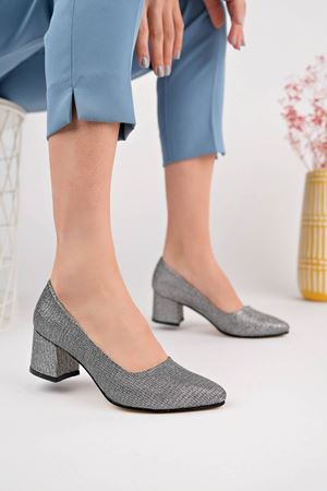 Ökçeli Platin Star Kadın Ayakkabı