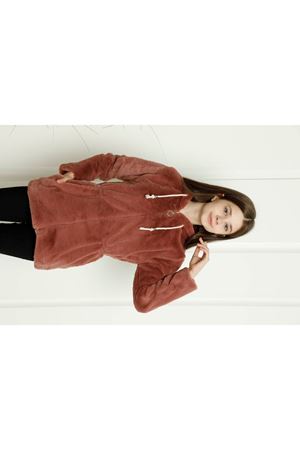 Kapşonlu Beli Büzgülü Kız Çocuk Mont