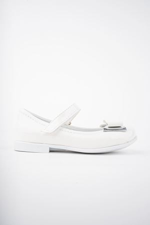 Bilekten Cırtlı Beyaz Bebe Ayakkabı