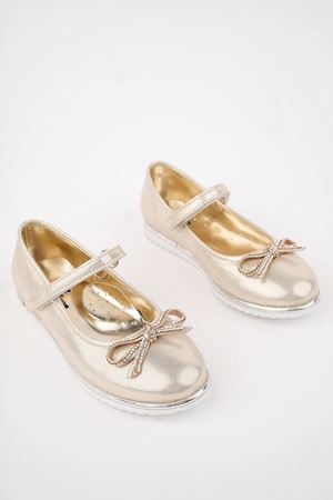 Termo Taban Bıyık Fiyonk Altın Star Kız Çocuk Ayakkabı