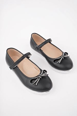 Termo Taban Bıyık Fiyonk Siyah Star Kız Çocuk Ayakkabı - kopya