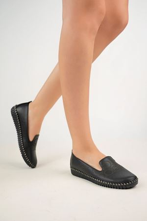 Ortapedik Pedli Siyah Ayakkabı