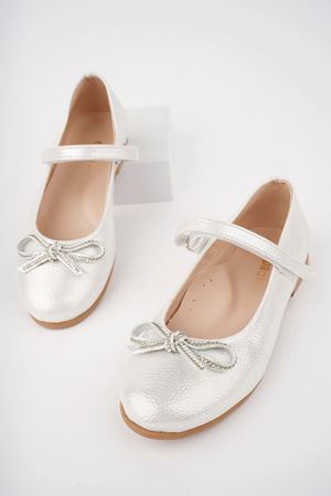 Bıyık Fiyonk Sedef Star Kız Bebe Ayakkabı