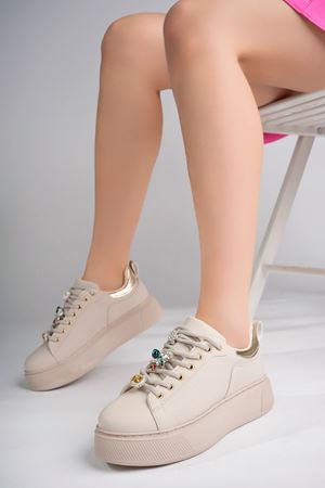 Dolgu Taban Vizon Kadın Ayakkabı