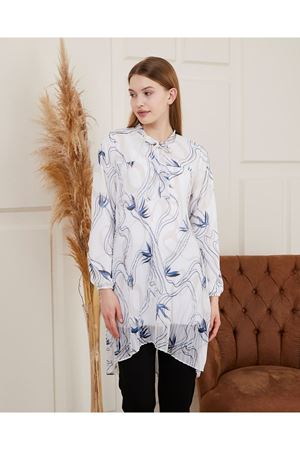 Desenli Piliseli Kadın Tunik