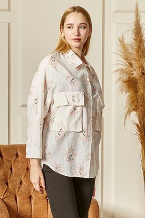Desenli Kadın Gömlek