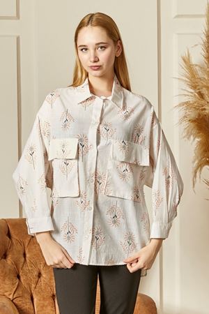 Desenli Kadın Gömlek
