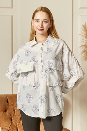 Desenli Kadın Gömlek