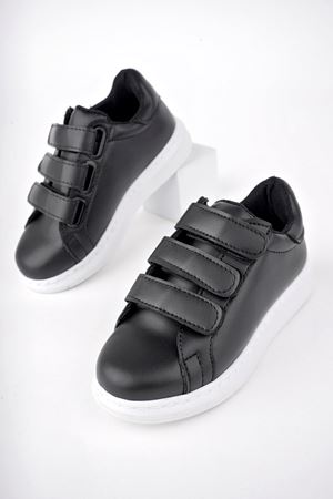 Cırtlı Siyah Çocuk Ayakkabı