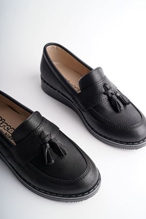 Püsküllü Ortapedik Termo Taban Erkek Çocuk Ayakkabı