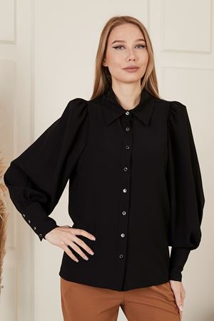 Siyah Kadın Gömlek
