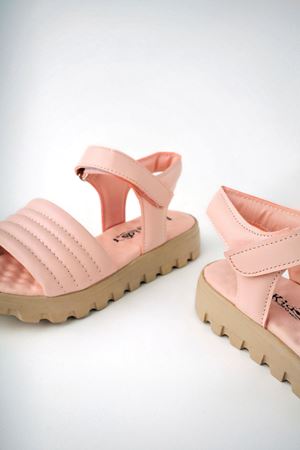 Dolgu Topuk Pudra Kız Çocuk Ayakkabı