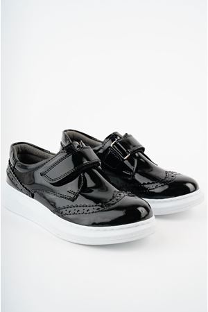 Cırtlı Siyah Rugan Erkek Çocuk Ayakkabı