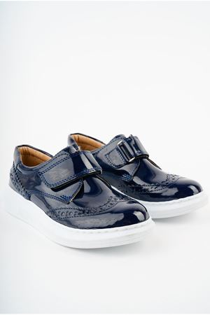 Cırtlı Lacivert Rugan Erkek Çocuk Ayakkabı