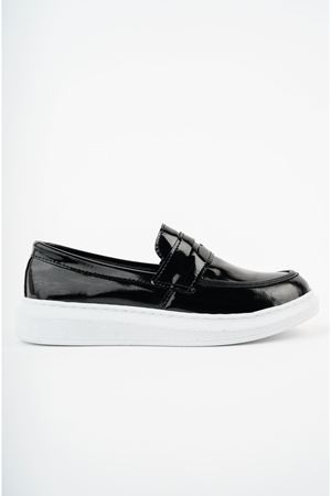 Siyah Rugan  Erkek Çocuk Ayakkabı