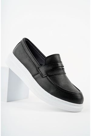 Siyah Cilt  Erkek Çocuk Ayakkabı