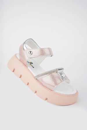 İncili Pudra Kız Çocuk Sandalet