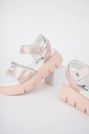 İncili Pudra Kız Çocuk Sandalet