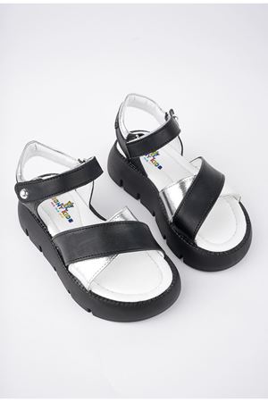 Çapraz Bant Siyah Kız Çocuk Sandalet