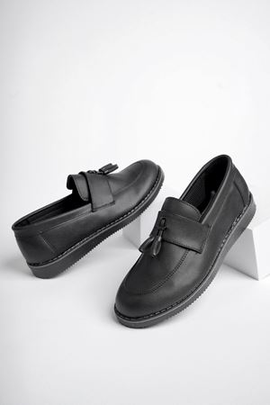 Siyah Cilt Garson Çocuk Ayakkabı