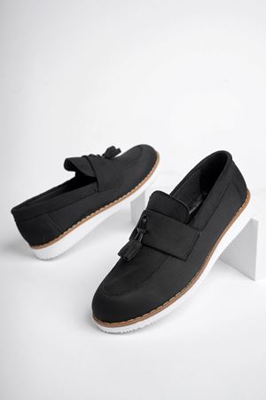 Siyah Süet Garson Çocuk Ayakkabı