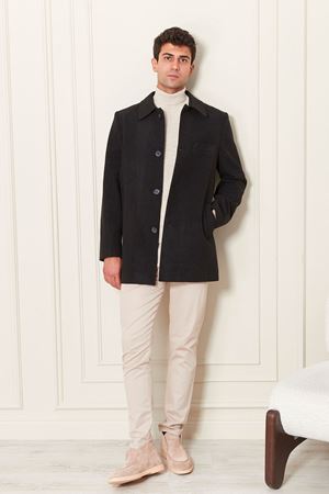 Büyük Beden Erkek Kaşe Kaban