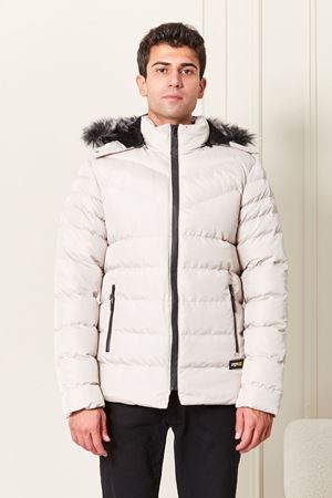 Kapşonlu Erkek Şişme Mont