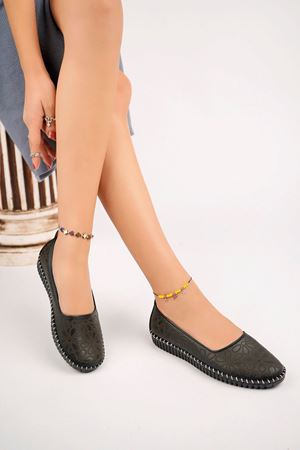 Ortopedik Ped Siyah Kadın Ayakkabı