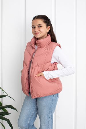 Unisex Pudra Çocuk Yelek