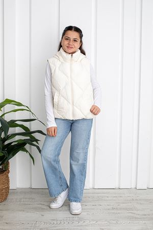 Beyaz Unisex Çocuk Yelek