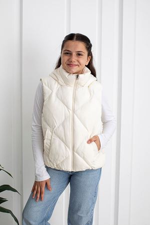 Beyaz Unisex Çocuk Yelek