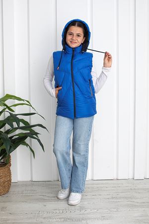 Unisex Mavi Çocuk Yelek