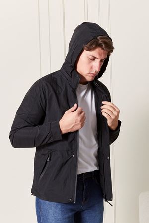 Kapşonlu Erkek Mont
