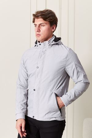 Kapşonlu Erkek Mont