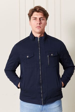 Fermuarlı Erkek Keten Mont