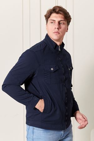 Fermuarlı Erkek Keten Mont