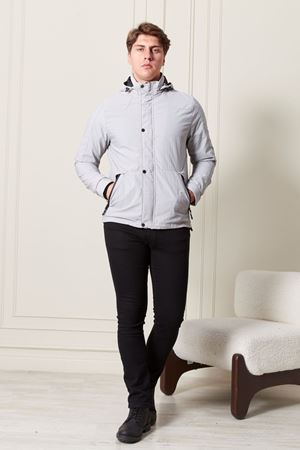 Kapşonlu Erkek Mont