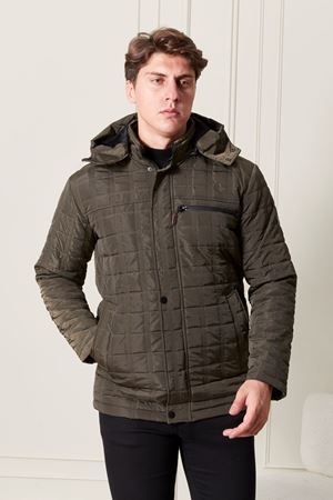 Kapşonlu Büyük Beden Erkek Şişme Mont