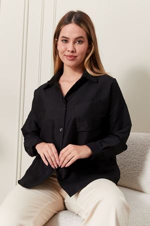 Siyah Kadın Gömlek