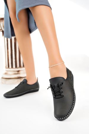 Ortopedik Ped Siyah Kadın Ayakkabı